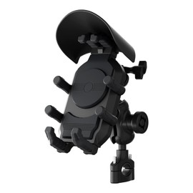 Universal Motorcycle Phone Holder, 8-Claw Heavy Duty Thick Phone Handlebar Mount for Electric Scooter/Bike/ATV, Compatible with iPhone 15/14/13 Pro Max, Samsung Galaxy S23/S22 Ultra, Gopro Camera