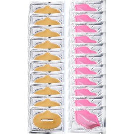 VILLCASE Mascarilla Exfoliante para Labios Suaviza la Textura 20piezas Colágeno Varios estilos Cuidado Diario para Labios Nutridos y Voluminosos Efecto Lifting