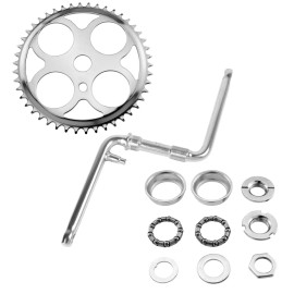 ENIX 4 HOLE ORIGINAL SCHWINN STYLE BICYCLE 46T SPROCKET, 6 1/2 CRANK & BOTTOM BRACKET