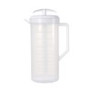 Dressler's 2-Quart Round Modern Pitcher with Smooth Gliding Mixing Handle