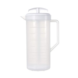 Dressler's 2-Quart Round Modern Pitcher with Smooth Gliding Mixing Handle