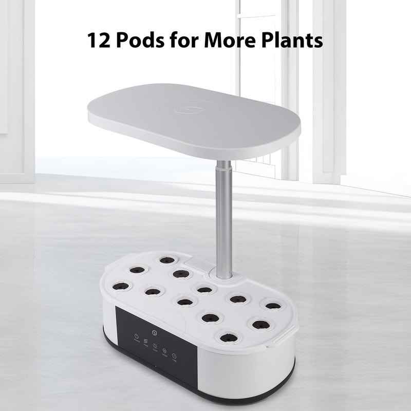 Litake 12 Pods Hydroponics Growing System Indoor Garden with 3