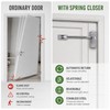 Adjustable Soft Close Door Closer, Stainless Steel Cabinet Damper Buffer