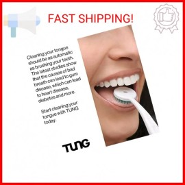 Peak Essentials The Original TUNG Brush Plastic Tongue Cleaner, Scraper and Scru