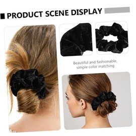 Baluue 8pcs Velour Hair Comfortable Elastic Ponytail Holders for Women and Girls Lightweight Hair Ties Easy to Use and Carry for Everyday Styles