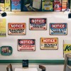 Funny Parking Only Themed Metal Sign Set with Retro PrintsColor: