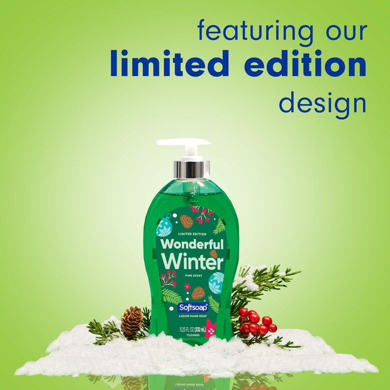 Softsoap Limited Edition Wonderful Winter Liquid Hand Soap, 11.25 oz,