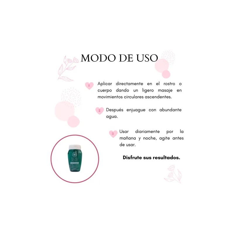 Hidra Sense Shampoo Facial Limpieza Profunda con Colgeno y Aloe