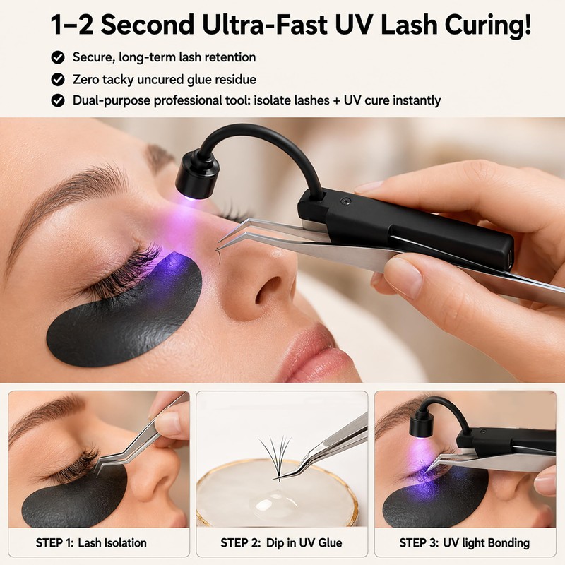 Led Uv Lash Lamp Flash Cure Light for Eyelash Extension,Eyelash