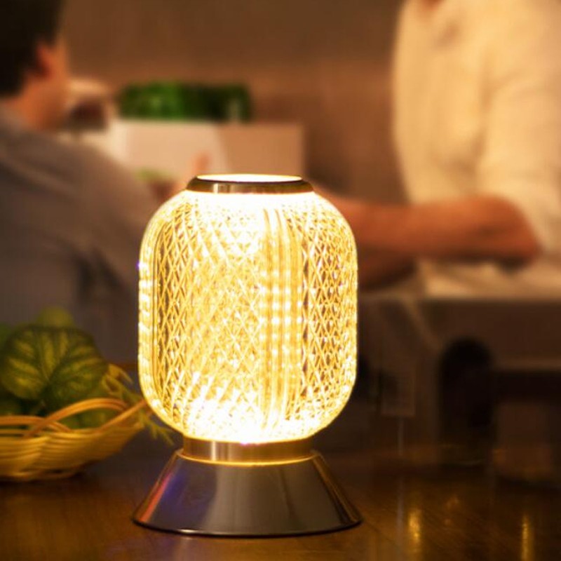 LED Cordless Table Lamp Innovative Stylish Rechargeable Crystal Desk Lamp