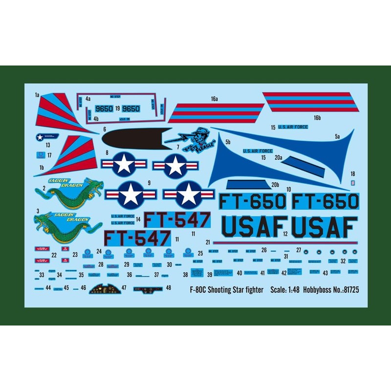 Hobbyboss 1:48 - Modellino Aereo F-80C Shooting Star