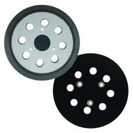 1 x SabreCut OSSCPD421MH 125mm Medium Hard 8 Hole Random Orbital Sander Hook & Loop Backing Pad Compatible with DeWalt DT3600 DW421 DW423 D26453 D26451