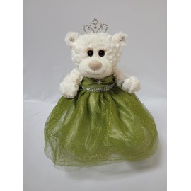 KINNEX COLLECTIONS SINCE 1997 12" Quince Anos Quinceanera Last Doll Teddy Bear with Dress (Centerpiece) ~ ARC09831-35 (Sage Green)