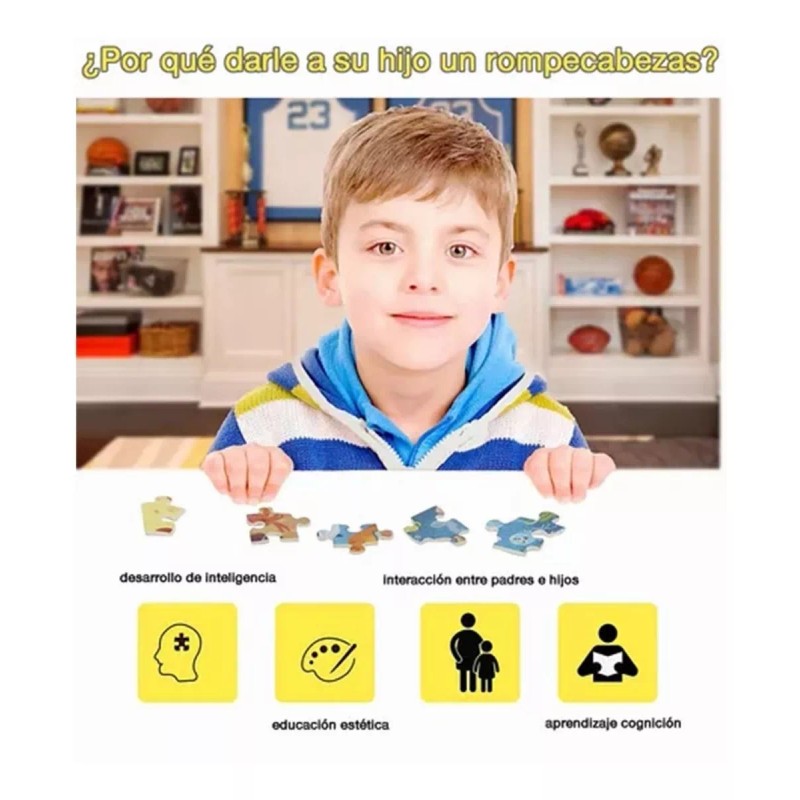 UA4 Rompecabezas De Animales De Madera Irregulares A5