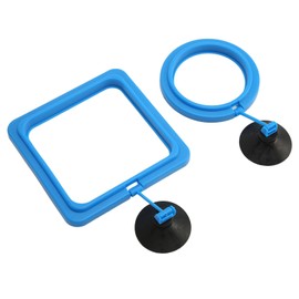 Anillo de Alimentación de Peces, Anillo Redondo Cuadrado Anillo de Alimentación Comida Flotante Cuadrado Comida Flotante para Peces Adecuado para Escamas Goldfish Otros Peces Más Pequeños