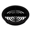 10 x Black Plastic 70mm Round Soffit Air Vents/Push in