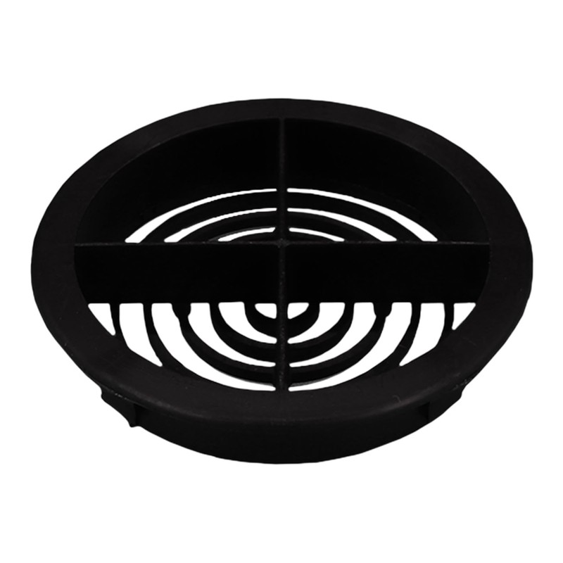 10 x Black Plastic 70mm Round Soffit Air Vents/Push in