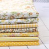 QANYEGN 7 Pieces Cotton Fabric, Squares Bedding Fabric, Fabric Pack,