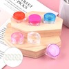 Gaodercha Empty Plastic Cosmetic Jars 10 Colours 5 ml Clear