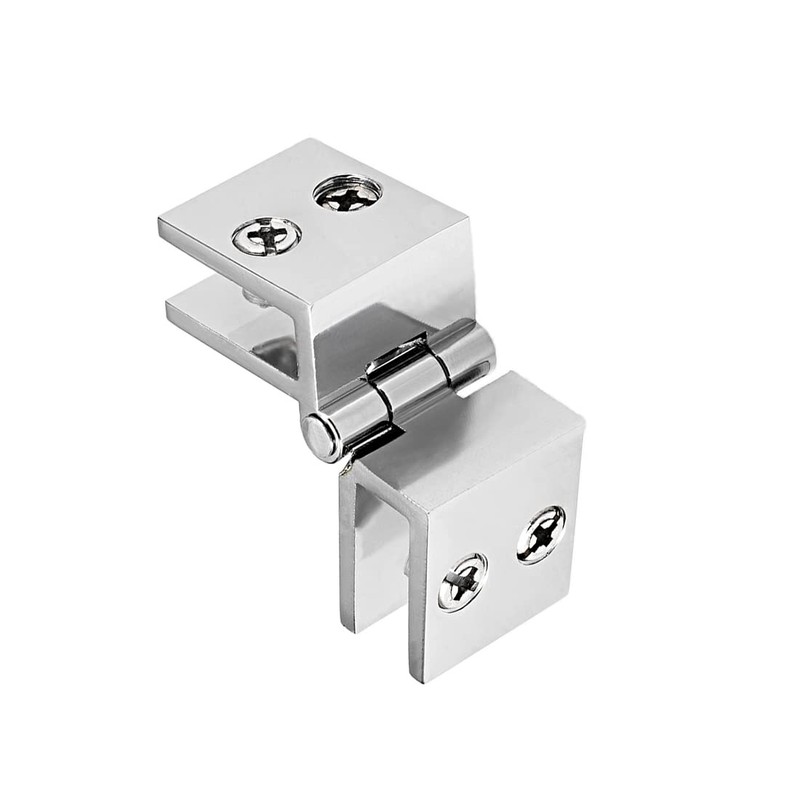 uxcell Glass Door Hinge - 180 Degree Cupboard Showcase Cabinet