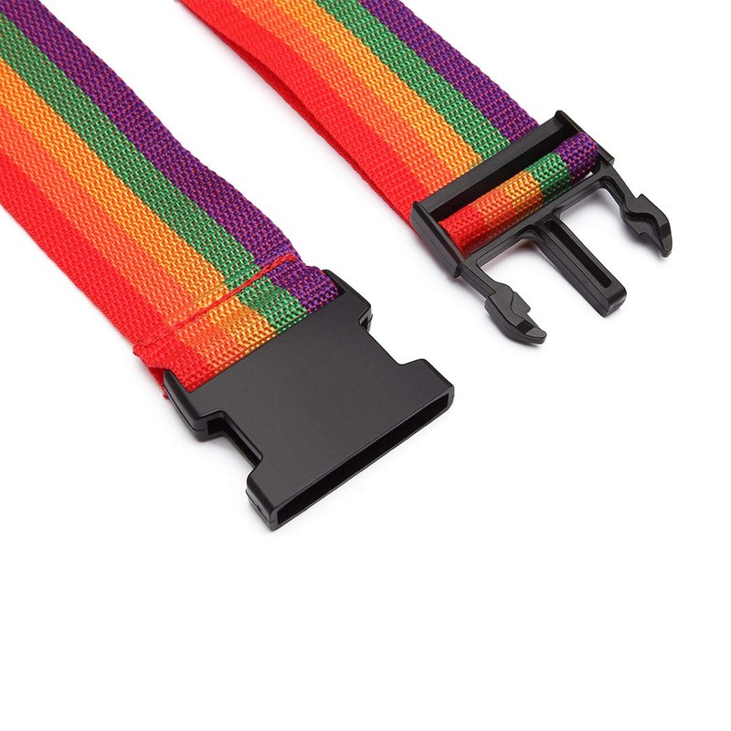 Kono Luggage Strap Adjustable Long Travel Packing Belt Colorful Suitcase
