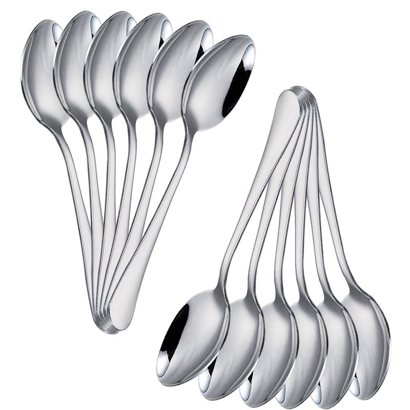 DJ-WARE Teaspoons Stainless Steel Small Tea Spoons Set of 12,