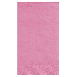 Hot Pink Solid Guest Towels - Pack Of 20 - Absorbent Paper Hand Napkins For Bathroom, Kitchen & Events