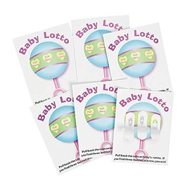 Fun Express - Baby Shower Pickle Cards for Baby - Party Supplies - Favors - Misc Favors - Baby - 24 Pieces