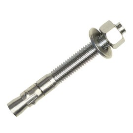Wej-It Ankr-TITE ATS Wedge Anchor, 304 Stainless Steel, Meets QQZ-325Z Type II Class 3 and GSA FFS-325 Group II Type 4 Class 1 Specifications, 1/4" Diameter, 3-1/4" Length, 2-1/4" Threaded Length (Pack Of 20)