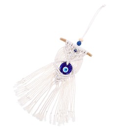 BIUDECO Macrame Tapestry Wall Decor Hand Made Macrame Pendant with Woven Tassels for Bohemian Style Home Decor for Bedroom Nursery Living Room Compact and Easy to Hang