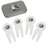 Azeeda 'Blue And White Flowers ' Golf Divot Tool/Repair Fork