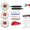 Bench Grinder Aluminium Alloy Brass Polishing Buffing Add-On Kit 4”