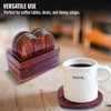 SHOPUKASA | Wooden Heart Shaped Coasters Set of 6 |