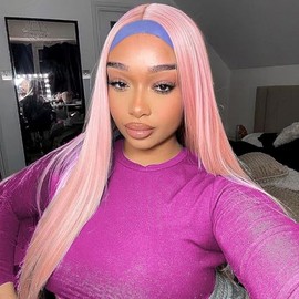 Human Hair Wigs for Women HD Transparent Lace Front Wigs Human Hair Pre Plucked with Baby Hair (Band for 14 Inch)