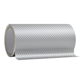 Happy Kreuz HZ2944 Tape Type Car Wrapping Film, Width: 7.9 inches (20 cm), Roll length: 19’8” (6 m), Color: Carbon Silver