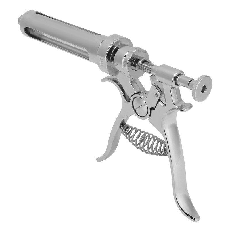 SemiAutomatic Metal AntiRust Livestock Injection Syringe for Veterinary Equipment(30ml Syringe