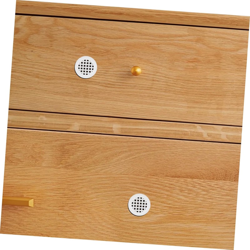 TEHAUX Wardrobe Air Vent Holes 20pcs Round Plastic Vents Cabinet