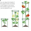 12Pcs Plant Support Plant Stake Half Round Plant Support Ring