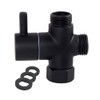 Shower Diverter Valve, G1/2 Inch Brass Shower Arm Shut-Off Valve