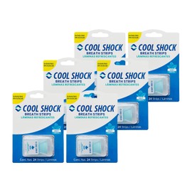 Cool Shock | Combo Refrescante de Aliento. Láminas Sabor Menta. 24pz. Sin Azúcar. Larga Sensación de Frescura. Caja 6 pz