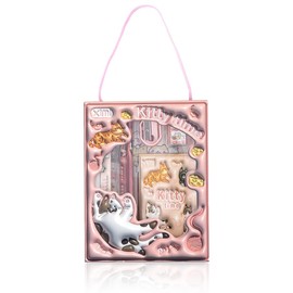 WeddHuis Set of 6 in 1 Stationery 3D Cartoon Handheld Stationery Set Children Learning Gift Box Learning Stationery Students Study Supplies (Pink)