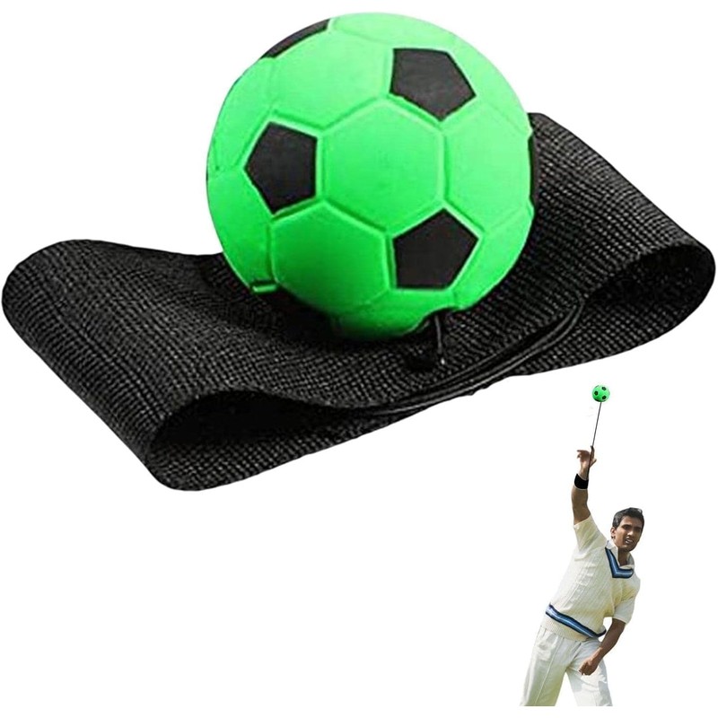 Risprsulen 2Pcs Green Wrist Return Ball - Adjustable Bounce Back