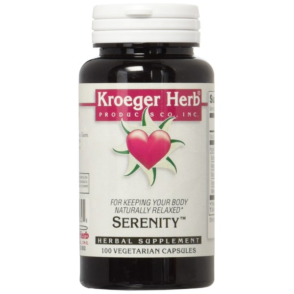 Kroeger Herb Serenity Vegetarian Capsules, 100 Count