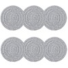 Grey Coasters Absorbent Woven Coaster - Cotton Coaster for Home