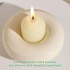 Beeswax Votive Candles 12 Pack, Hand-Rolled Honeycomb Bees Wax Candle