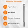 sourcing map 3pcs Magnetic Bit Holder 2.4" 4" 6" Length