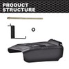 G-PLUS 1PC 42" Deflector Shield W/Mounting Hardware Chute Cover Black