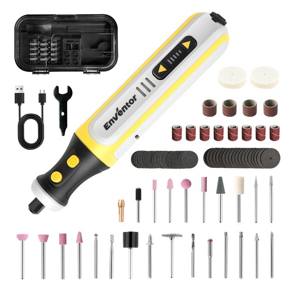 Cordless Rotary Tool, ENVENTOR 8V Rechargeable Rotary Multi Tool Kit,