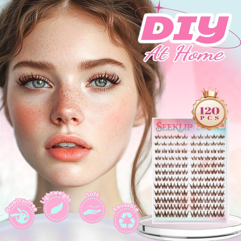 Bunny Lash Clusters Brown Manga Lash Clusters Spiky Doll Individual