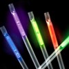 50Pcs 2 in 1 Glowing Straws Sticks Glowing in the